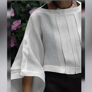 Plain Loose Boat Neck Urban Shirt